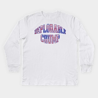 Patriotic DEPLORABLE CHUMP Pro-Trump Design Kids Long Sleeve T-Shirt